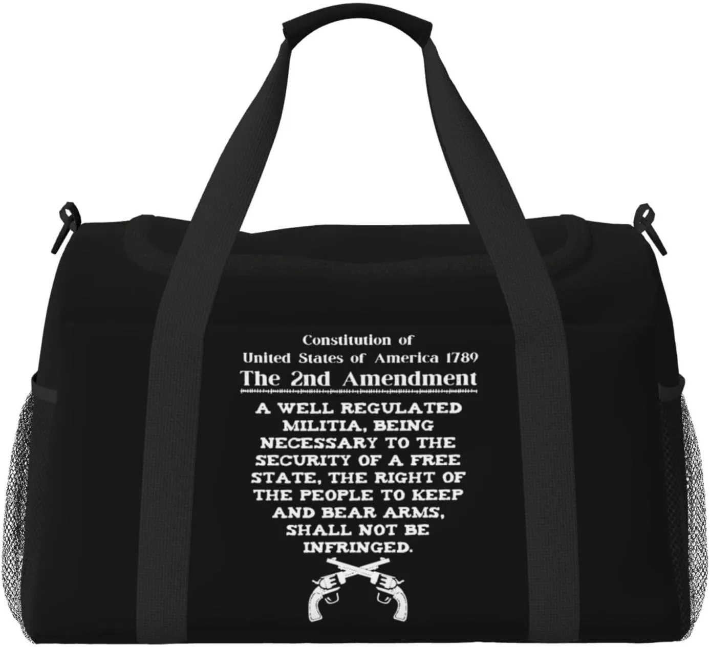 Second Amendment To The United States Constitution Travel Duffel Bag Mens Woman'S Gym Bag For Travel Gym Weekend Gym Bag