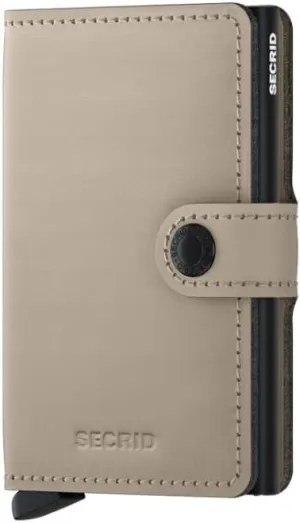 SECRID Desert Miniwallet Matte Leather RFID Protected Unisex Wallet
