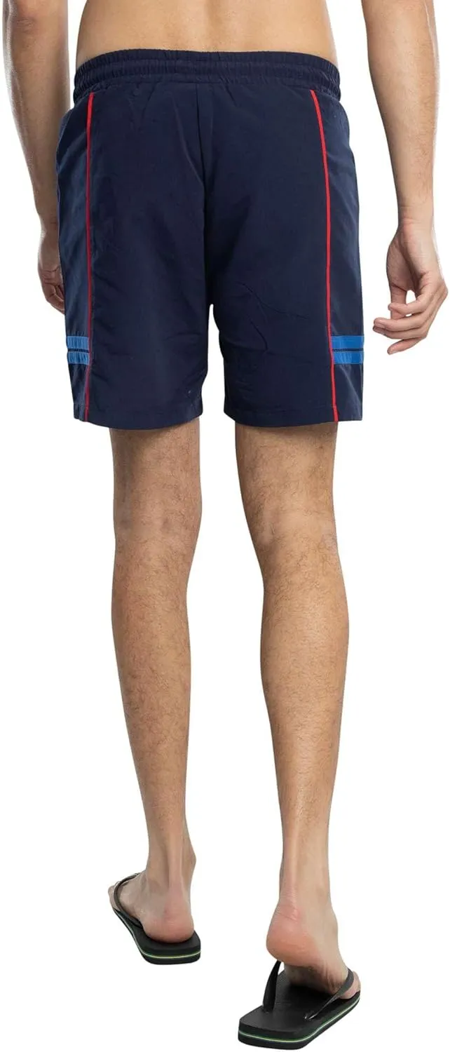 Sergio Tacchini Men's Romolo Swim Shorts, Maritime Blue/Adrenaline Rush/Nautical