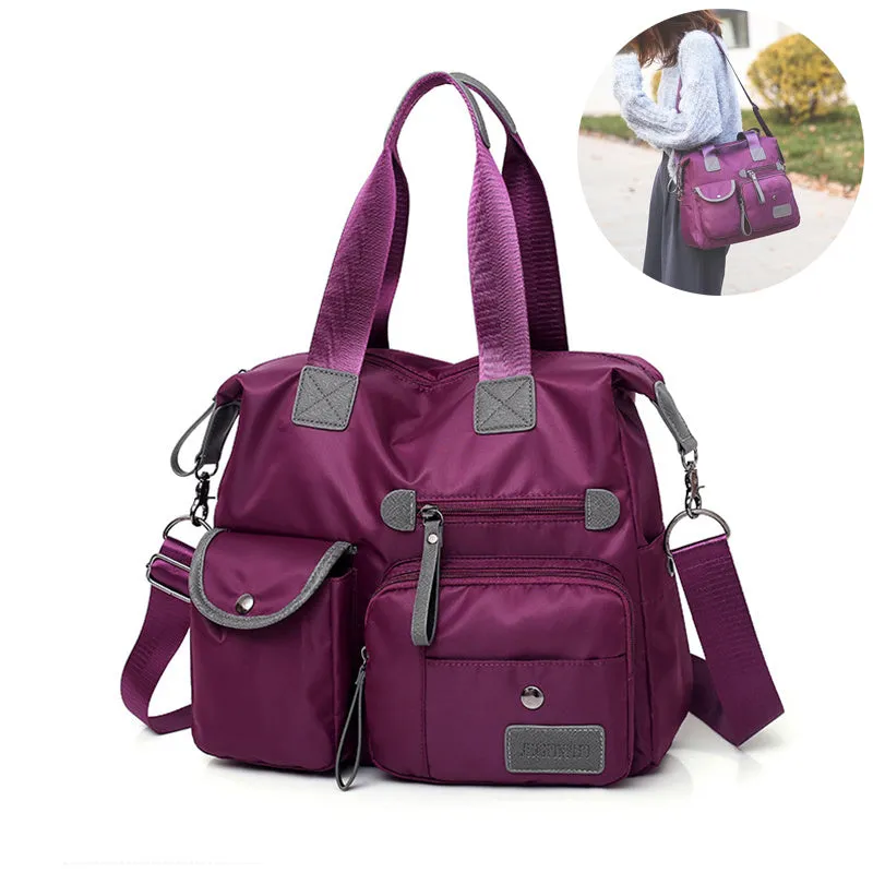 Shannon – Functional Nylon Shoulder Bag with Multiple Pockets