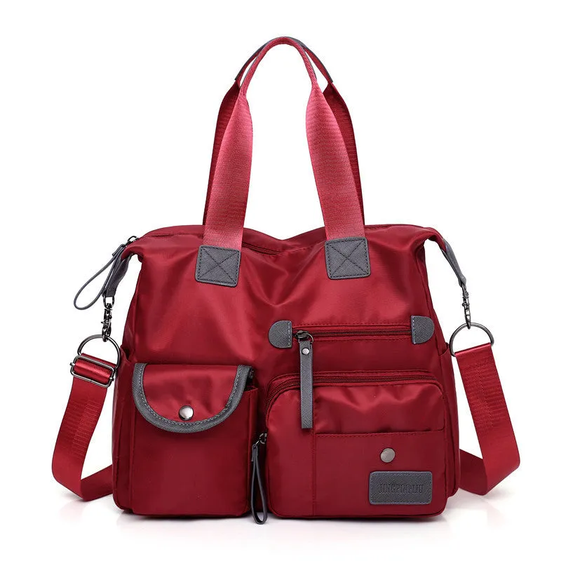 Shannon – Functional Nylon Shoulder Bag with Multiple Pockets