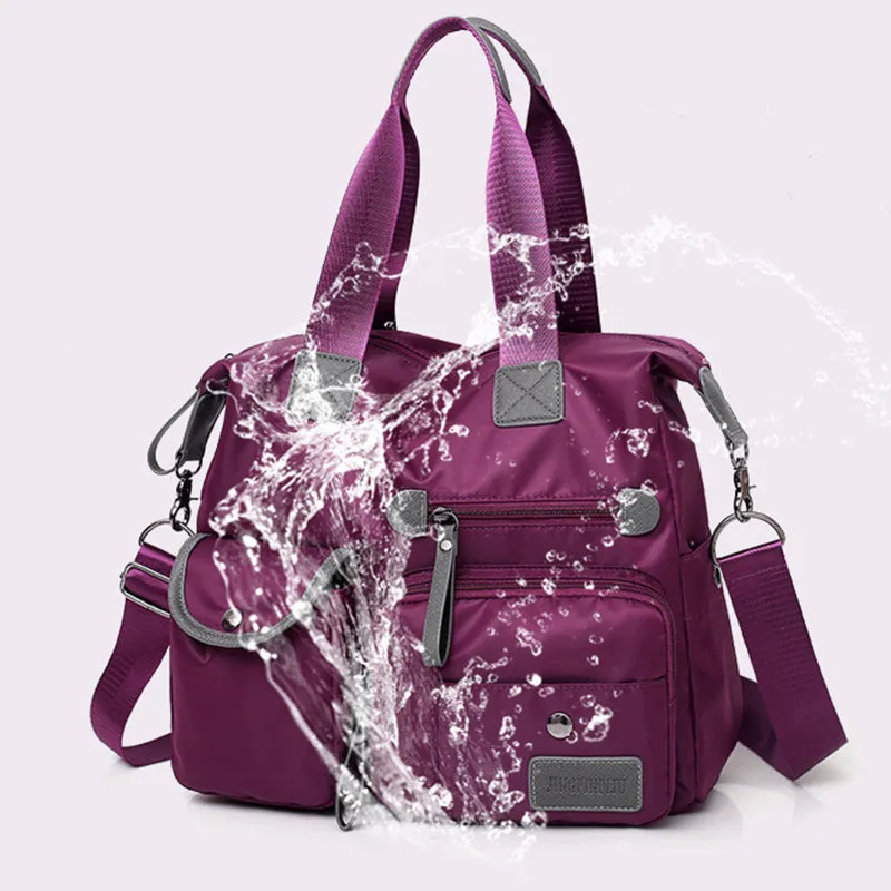 Shannon – Functional Nylon Shoulder Bag with Multiple Pockets