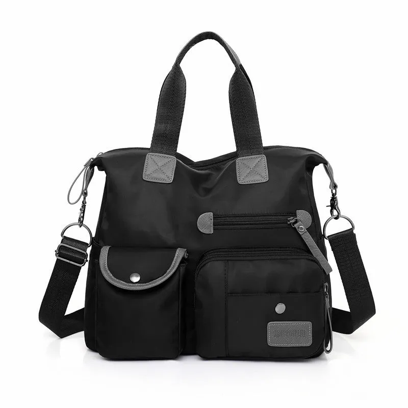 Shannon – Functional Nylon Shoulder Bag with Multiple Pockets