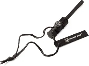 SharpSurvival Spark Fire Starter Kit - Magnesium Ferro Rod Fire Starter Kit with Compass and Whistle - Emergency Fire Starter Survival Multitool for Camping, Hiking, Hunting and more