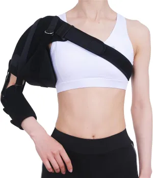 Shoulder Arm Sling Brace, Support Arm Sling with Adjustable Straps and Armpit Pillow, Shoulder Stabilizer Orthosis Arm Brace, for Stroke Hemiplegia Subluxation Recovery