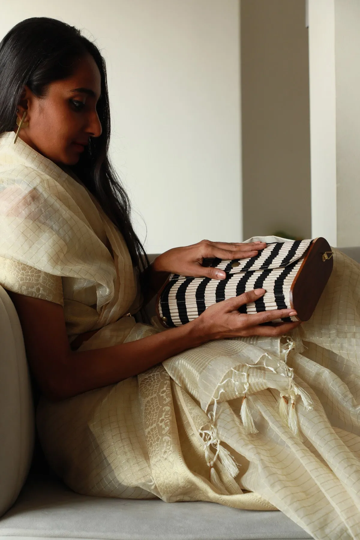 Siden Upcycled Capsule Clutch
