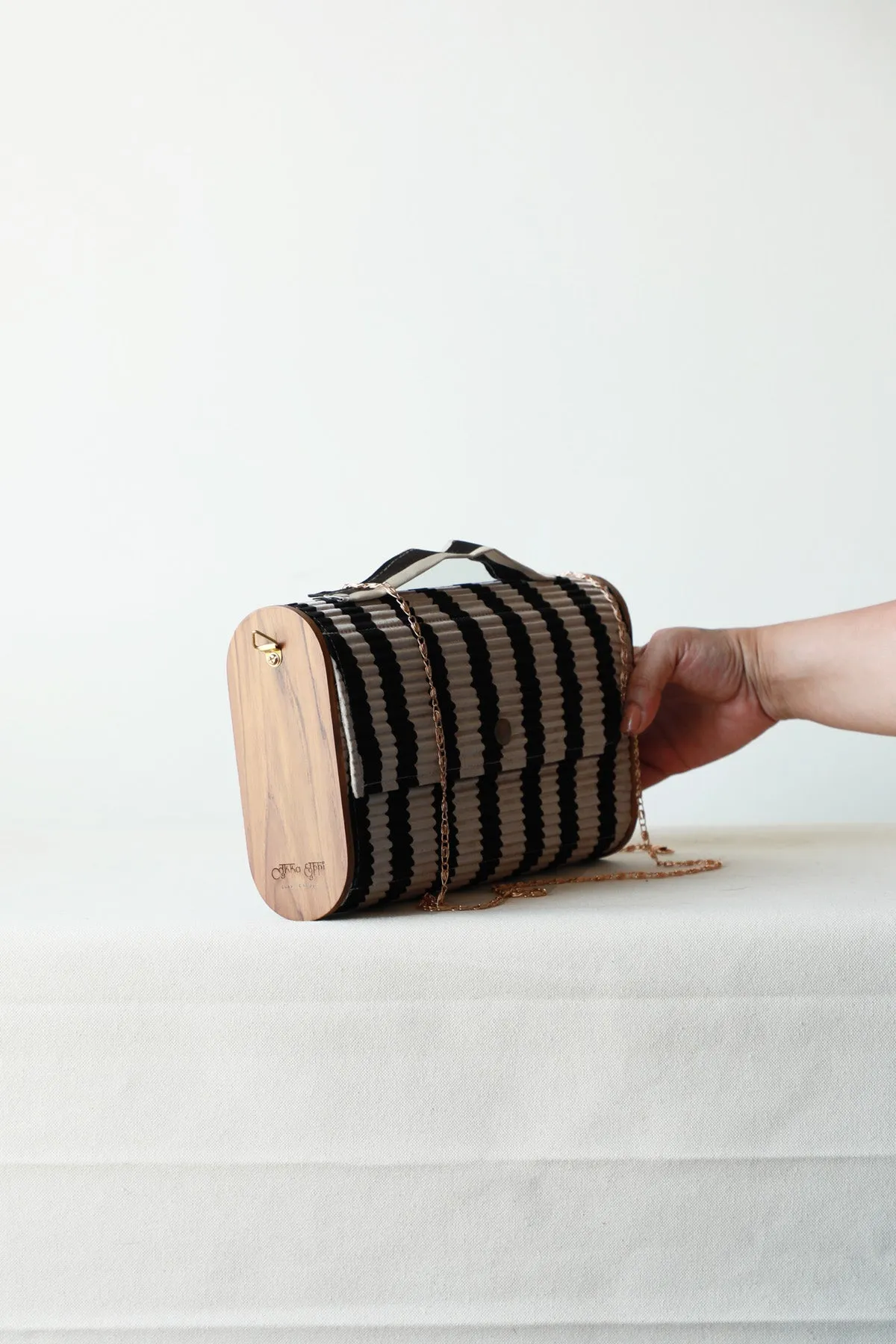 Siden Upcycled Capsule Clutch