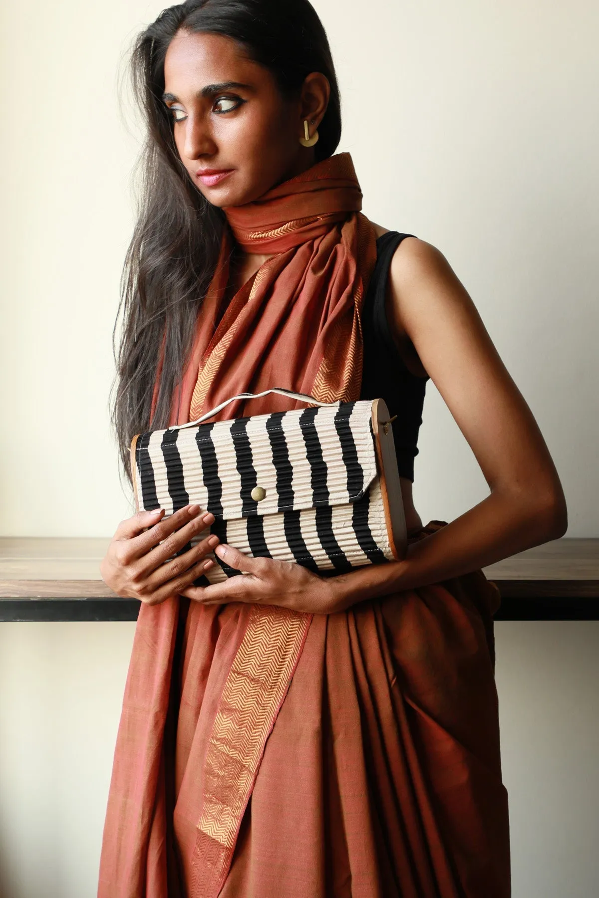 Siden Upcycled Capsule Clutch
