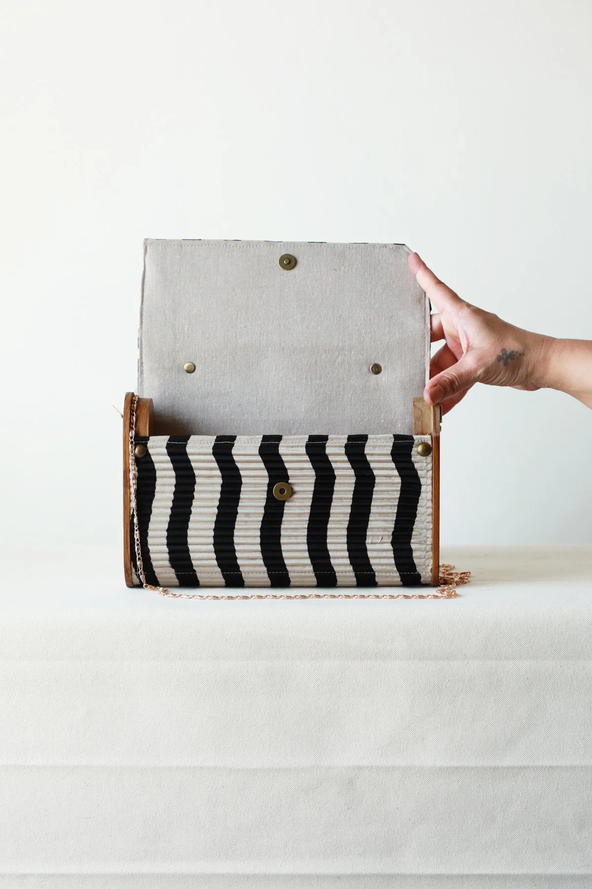 Siden Upcycled Capsule Clutch