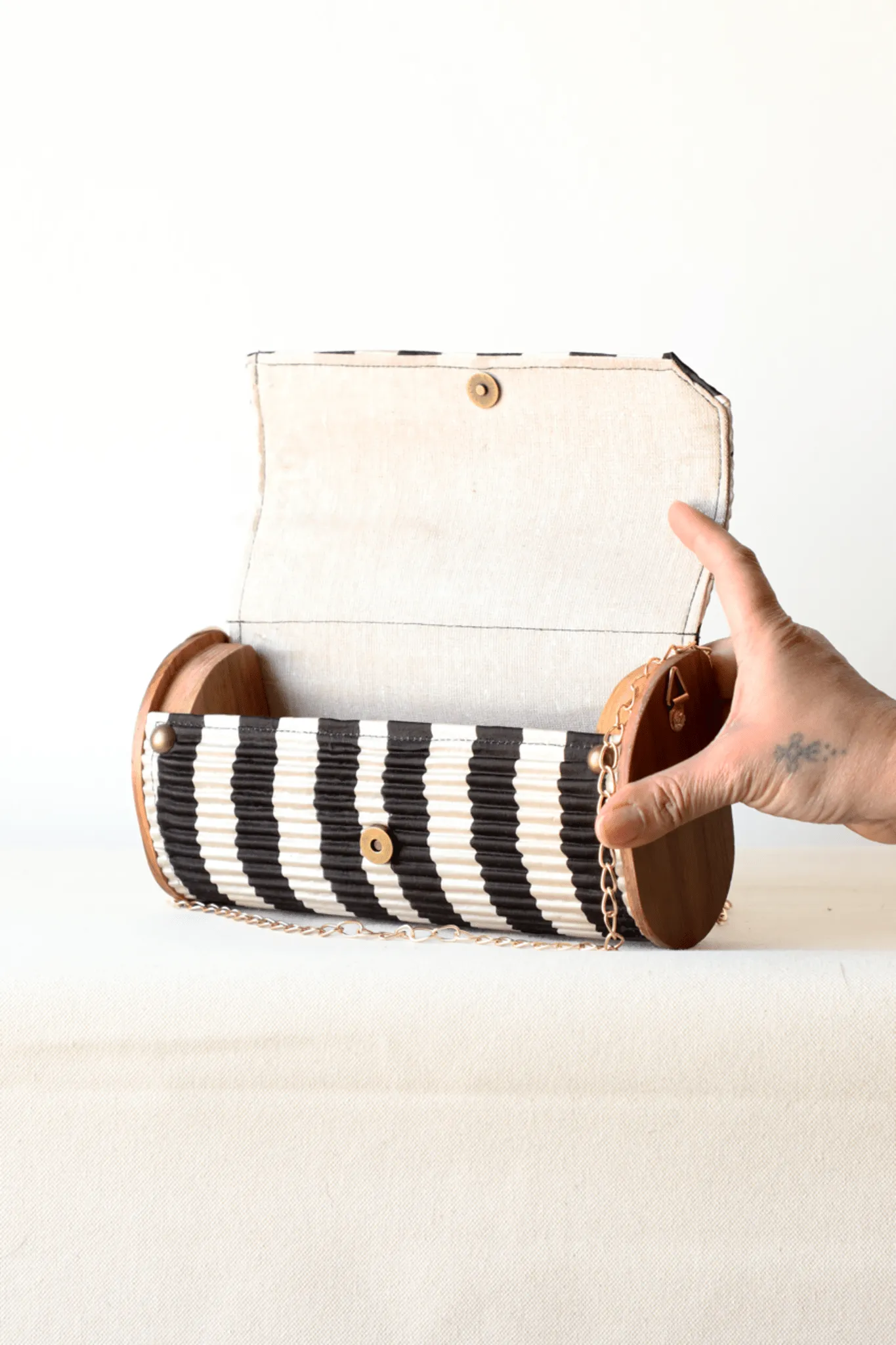 Siden Upcycled Mini Clutch