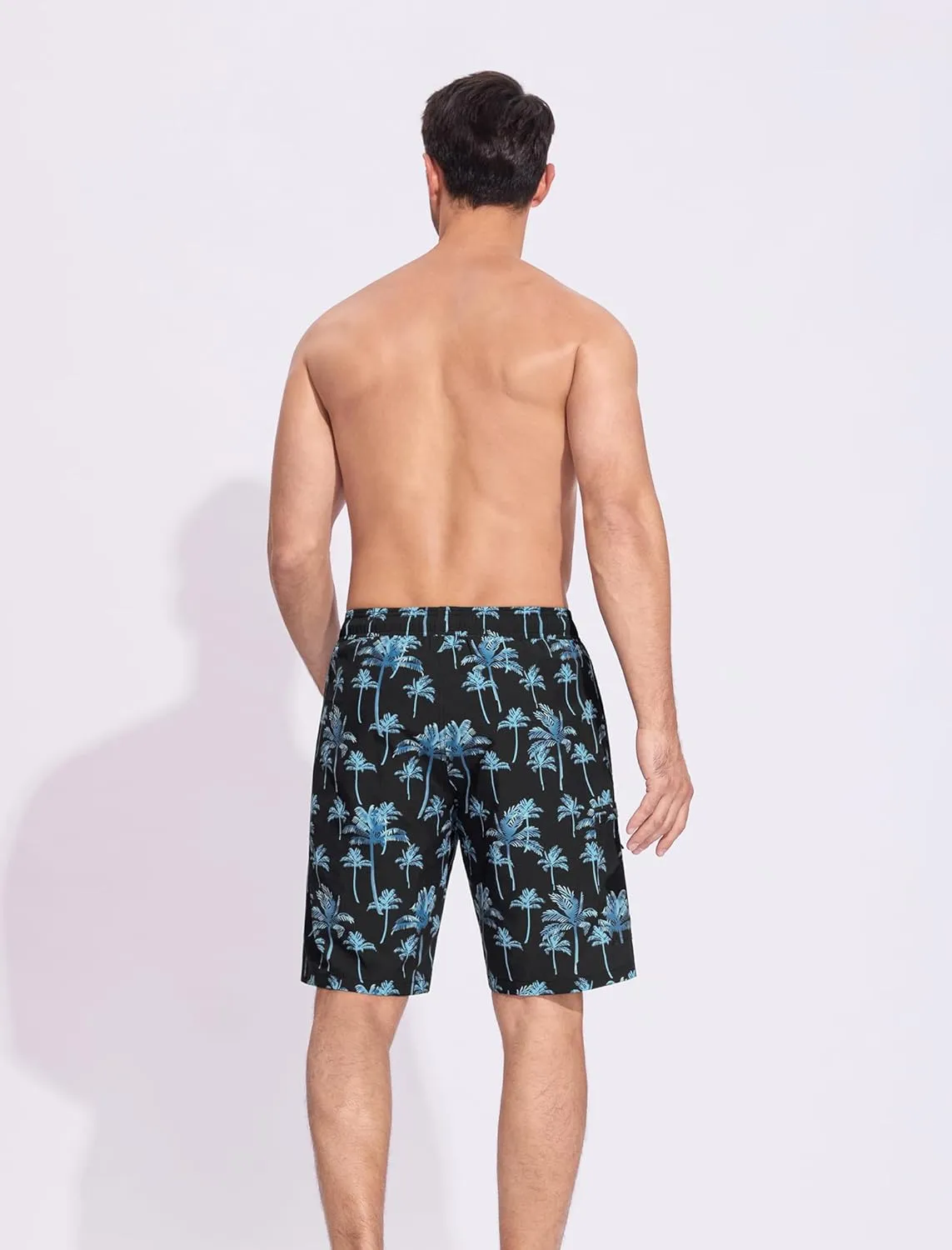 SILKWORLD Mens Swim Trunks Quick Dry Bathing Suit 9 Inch Swim Shorts with Mesh Lining and Zipper Cargo Pockets