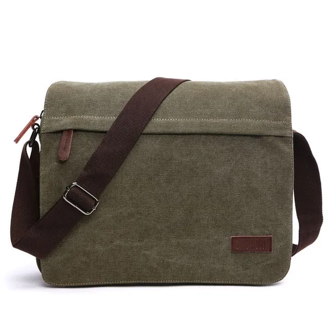 Simple Casual Trend Pack Bag Bags Canvas Secure packaging Korean Fashion Buckle Affordable delivery Men For Shoulder Women Satchel Messenger Scione Solid Portable