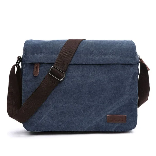 Simple Casual Trend Pack Bag Bags Canvas Secure packaging Korean Fashion Buckle Affordable delivery Men For Shoulder Women Satchel Messenger Scione Solid Portable