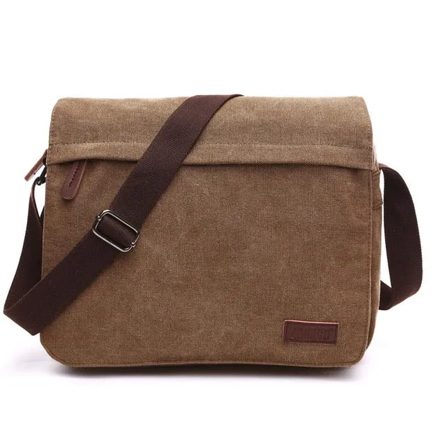 Simple Casual Trend Pack Bag Bags Canvas Secure packaging Korean Fashion Buckle Affordable delivery Men For Shoulder Women Satchel Messenger Scione Solid Portable