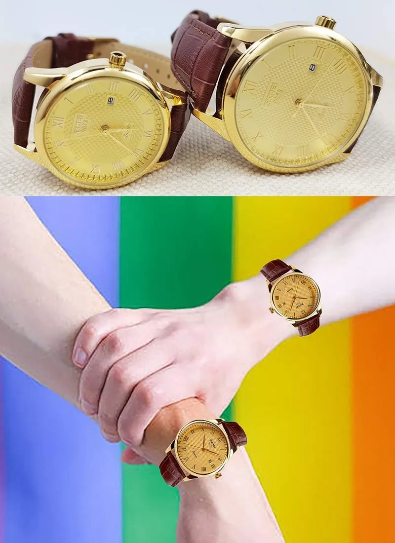 SKMEI Watch for Men Business Dress Classic Fashion Casual Black Leather Quartz Analog Waterproof Calendar Date Light Simple Wrist Watches Dad Fathers Gifts