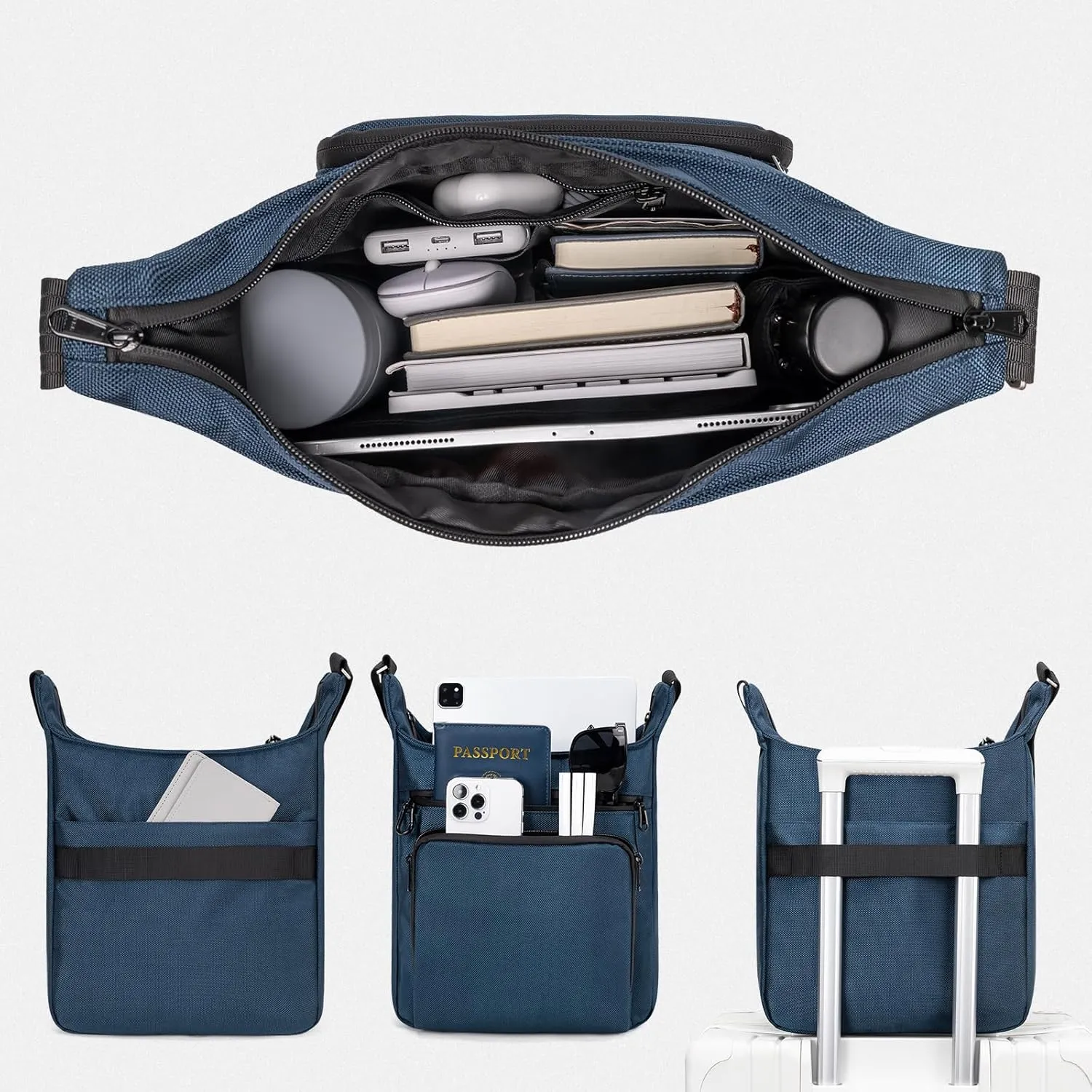 Sling Backpack Anti theft Crossbody Shoulder Bag for Men and Women Travel Work