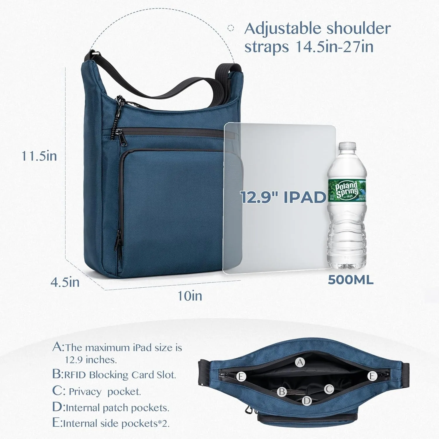 Sling Backpack Anti theft Crossbody Shoulder Bag for Men and Women Travel Work