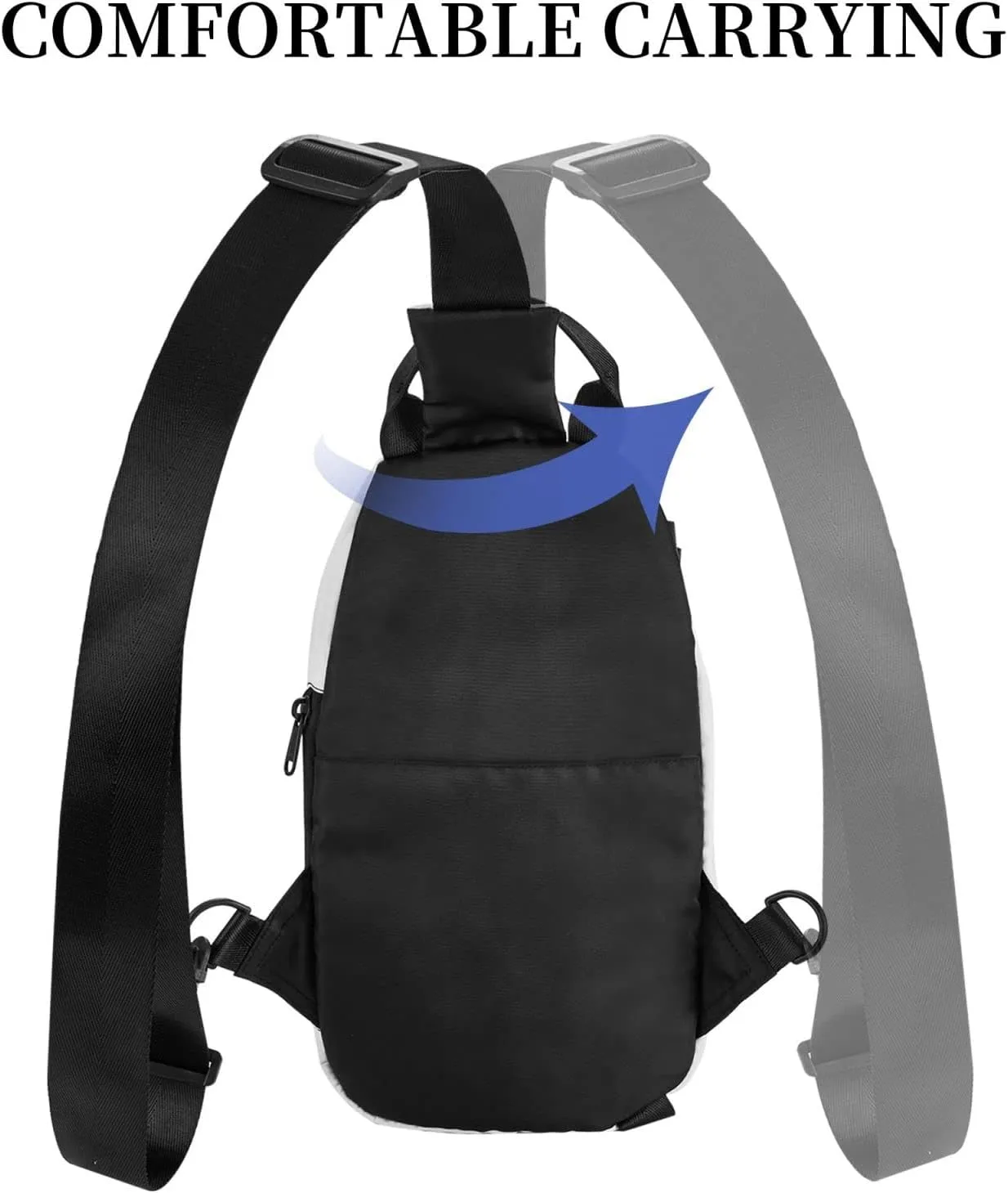 Sling Bag Crossbody Backpack for Men Women Funny English Bulldog22 Chest Bag Crossbody Bag for Travel Sport Running
