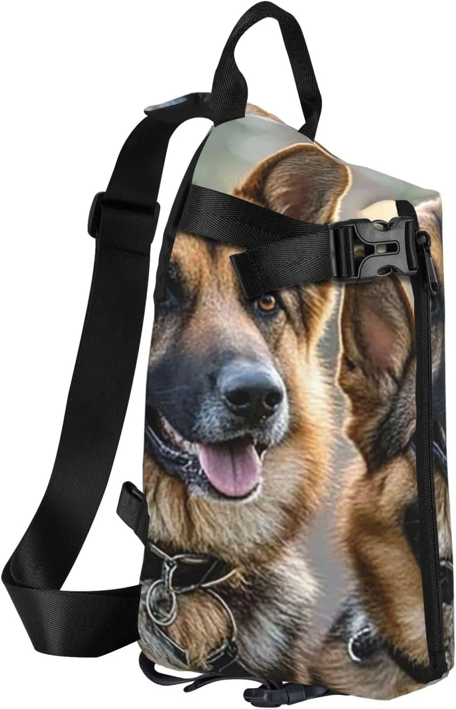 Sling Bag Crossbody Backpack for Men Women German Shepherd Dog Lovers2 Chest Bag Crossbody Bag for Travel Sport Running