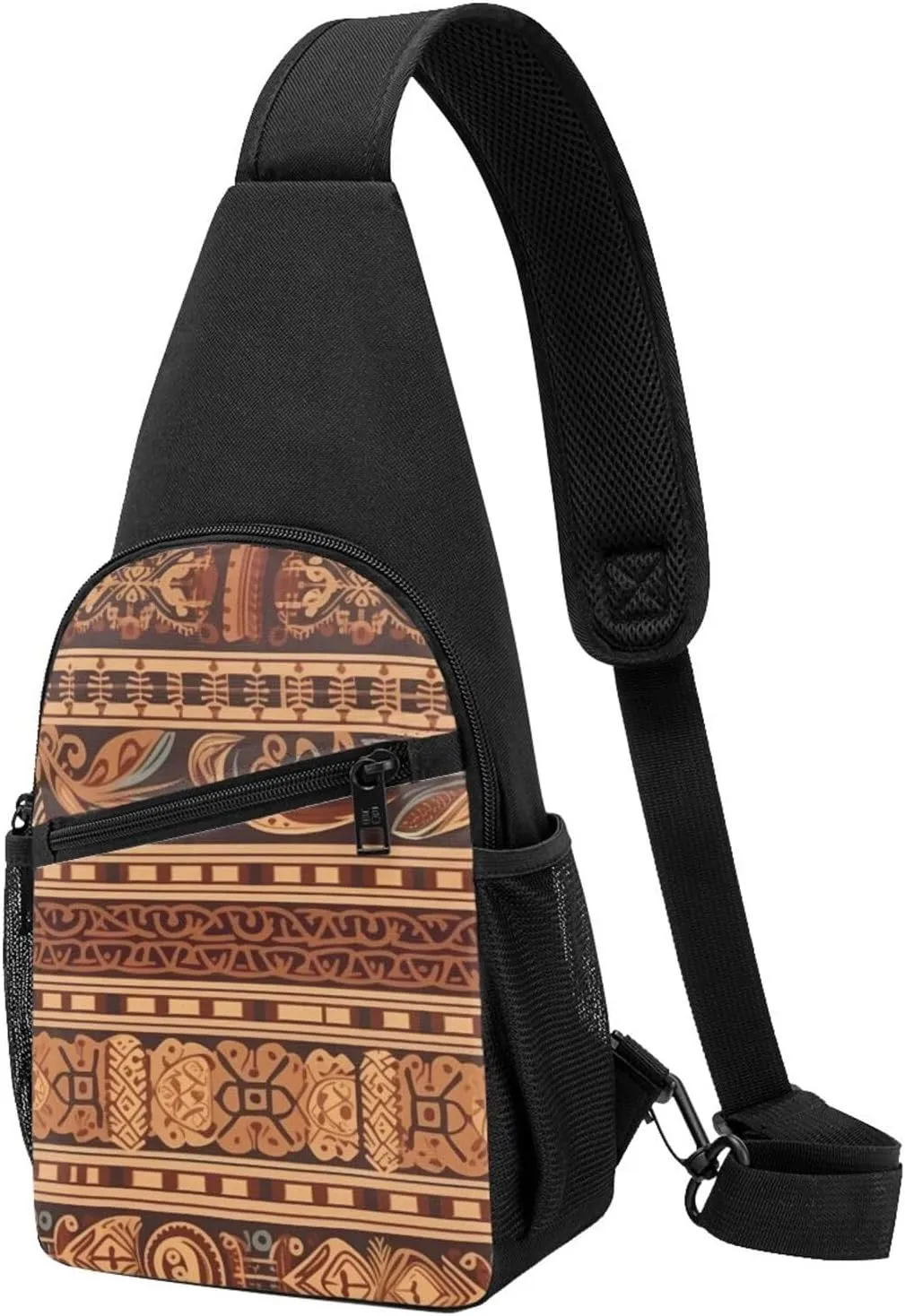 Sling bag for Women Men Trendy Sling Bakpack Casual Chest Bag Retro Pattern Fanny Pack for Travel Hiking