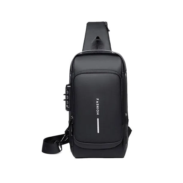 Sling Bag | Portable Chest Crossbody Anti-Theft Bag With Charging Port in UAE