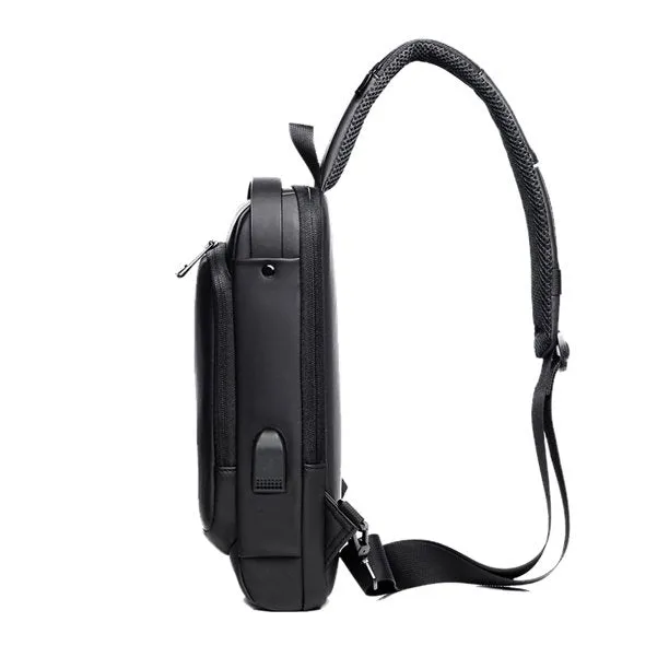Sling Bag | Portable Chest Crossbody Anti-Theft Bag With Charging Port in UAE
