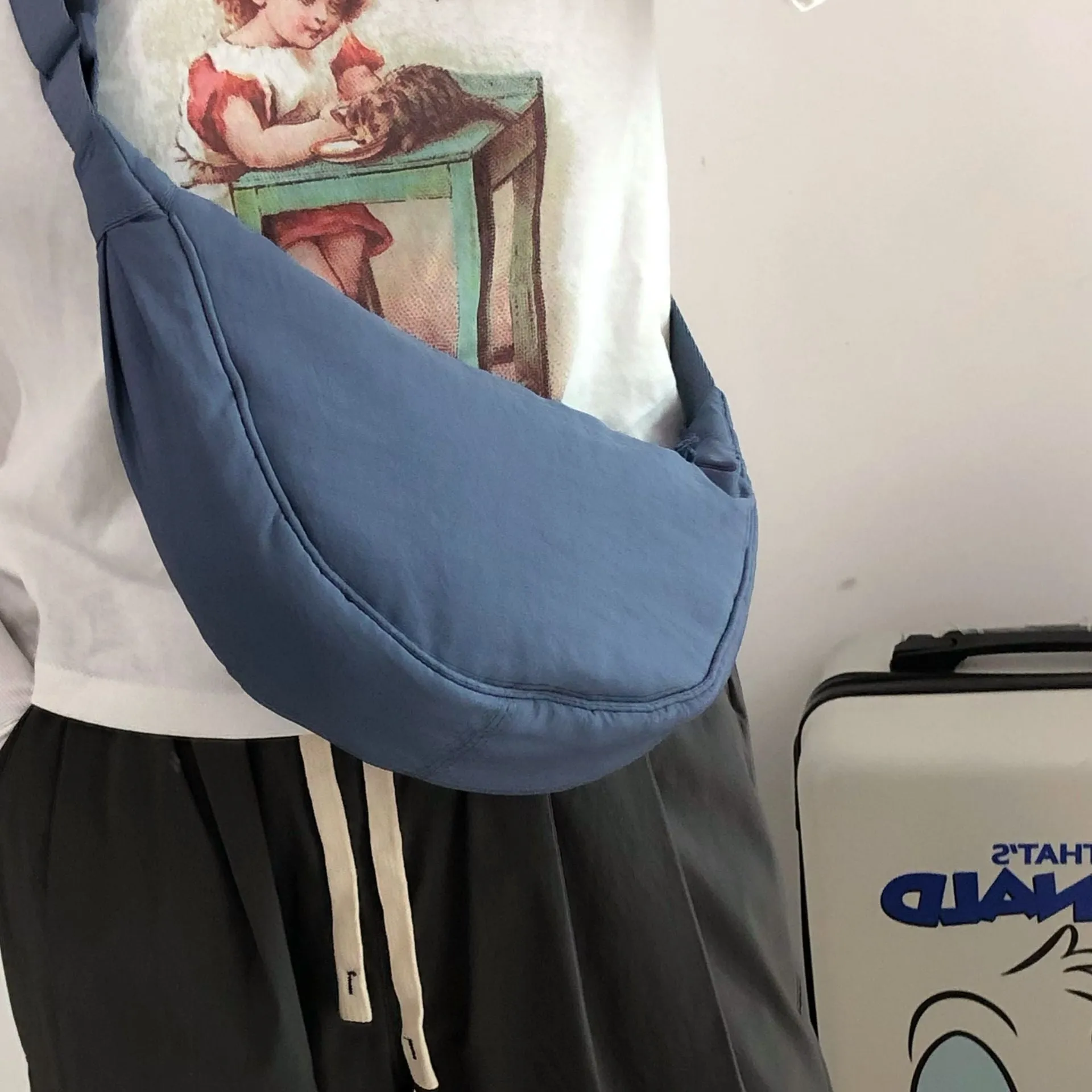 Slouchy Dumpling Spring Plus Silk Floss Crossbody Bags