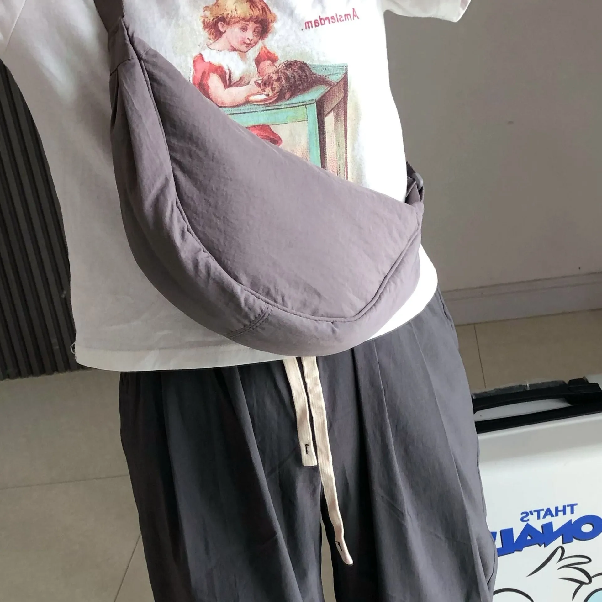 Slouchy Dumpling Spring Plus Silk Floss Crossbody Bags