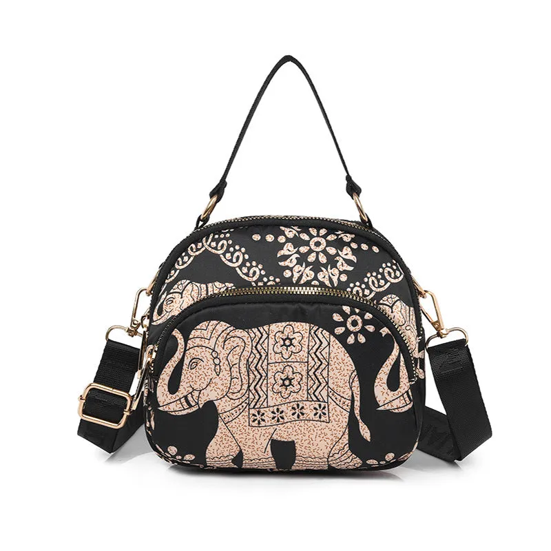 Slouchy Women's Korean Style Nylon Cloth Crossbody Bags