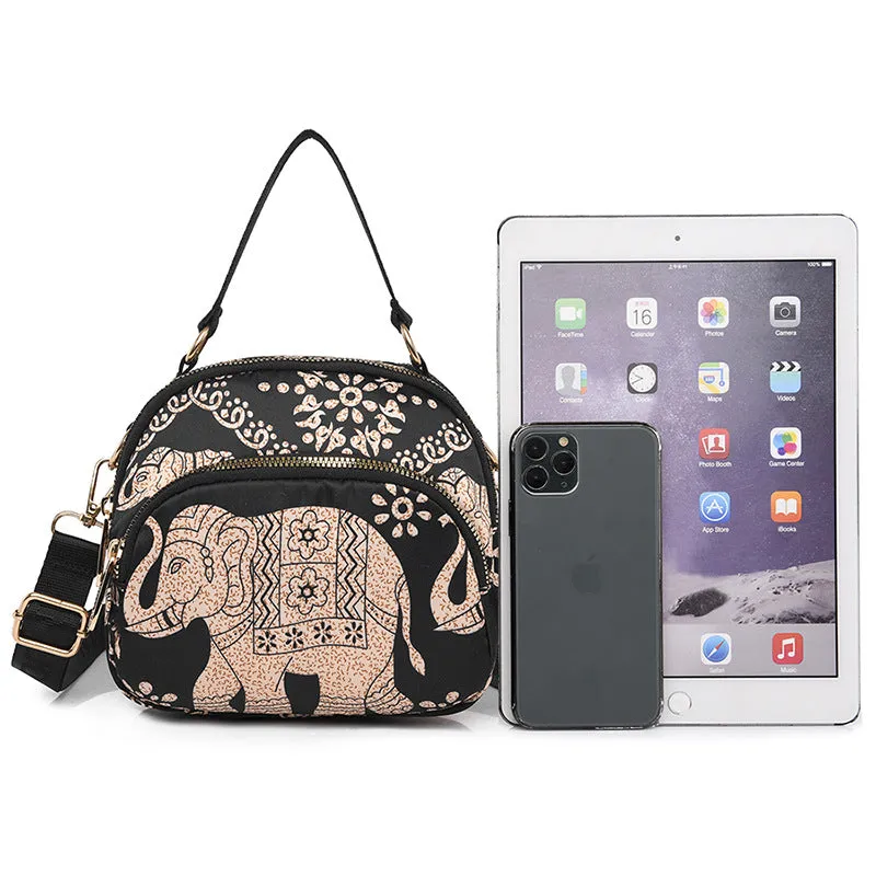 Slouchy Women's Korean Style Nylon Cloth Crossbody Bags