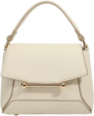 Small Crossbody Bags for Women Trendy Leather Top-handle Handbags Satchels Designer Mini Shoulder Purse with Flap 2025