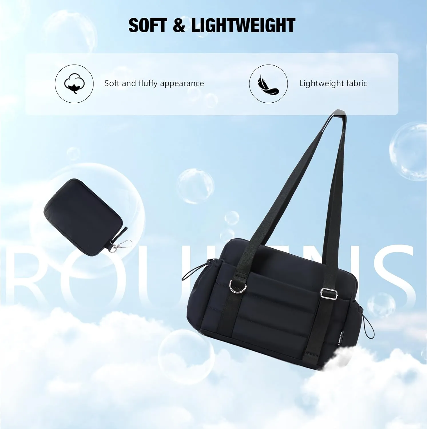 Small Gym Bag for Women 2 Set Mini Gym Duffle Bag with Wet Compartment and Coin Wallet, Gym Tote Bag for Workout/Sport/Travel