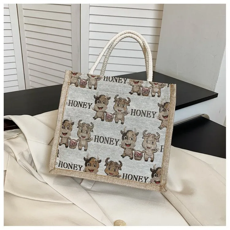 Small Happycow Canvas Totes