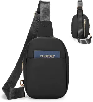 Small Sling Bag for Women Crossbody Leather Fanny Pack Anti-Theft Chest Bag Travel Sling Bags