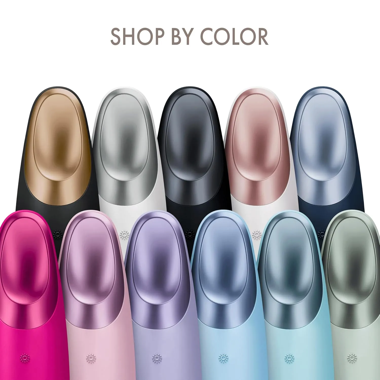 SmartAppGuided Warm & Cool Eye Massager | 6 in 1 | Combat Dark Circles & Under-Eye Bags | Refresh Droopy Eyelids | Anti-Stress & Relaxation | Sonic Massaging