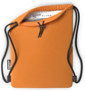 SmellWell Freshener Bag XL - Orange - The Ultimate Shoebag With Built In Activated Bamboo Charcoal Inserts for Odor Eliminating and Moisture Absorbing - Keep shoes and gear fresh longer
