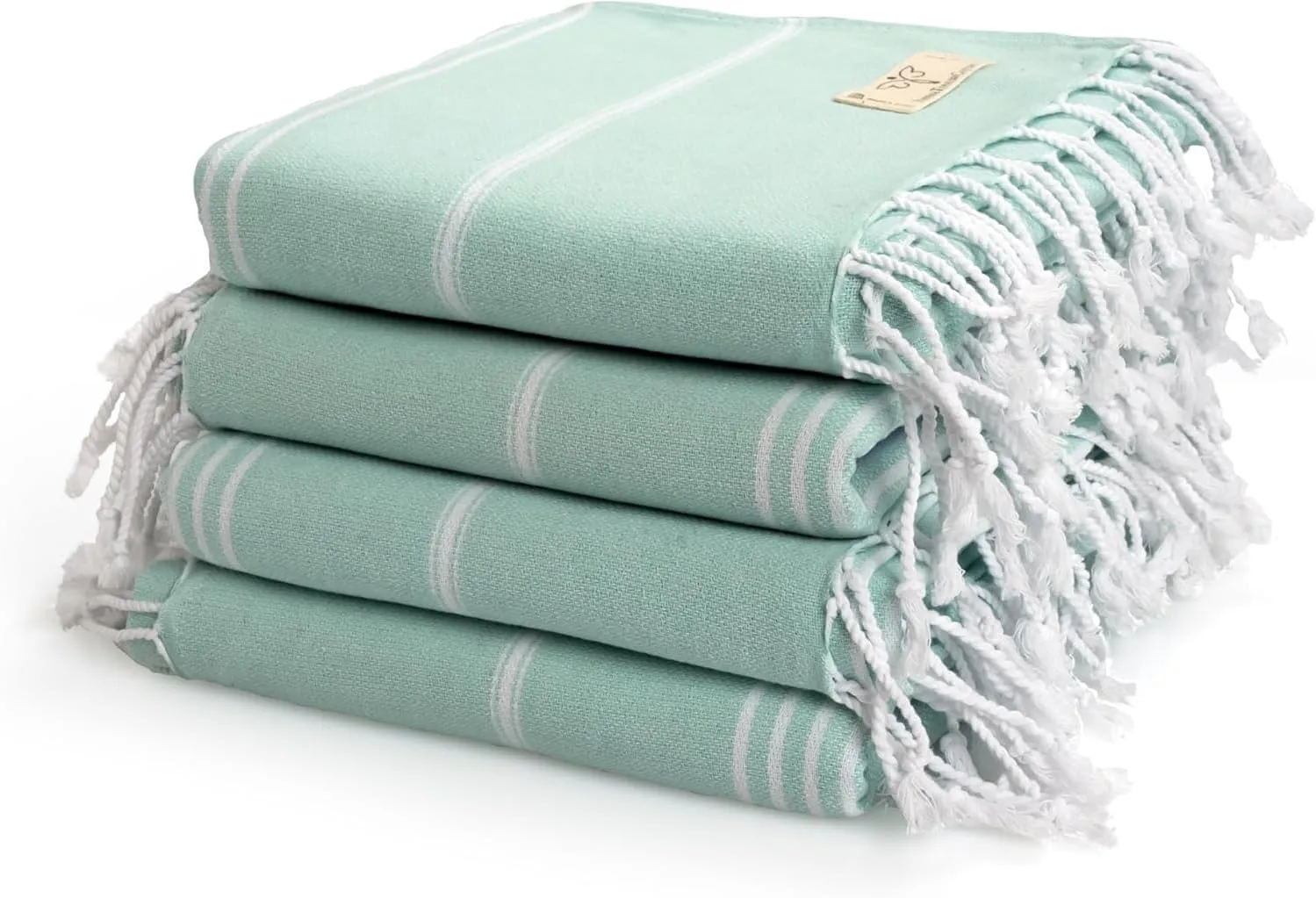 SMYRNA TURKISH COTTON Classical Series Original Turkish Beach Towel | Prewashed, 37 x 71 Inches | Peshtemal and Turkish Bath Towel for SPA, Beach, Pool, Gym and Bathroom
