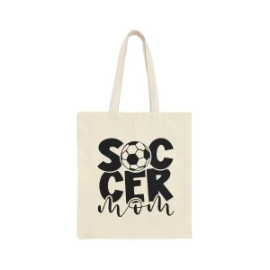 Soccer Mom Cotton Canvas Tote Bag
