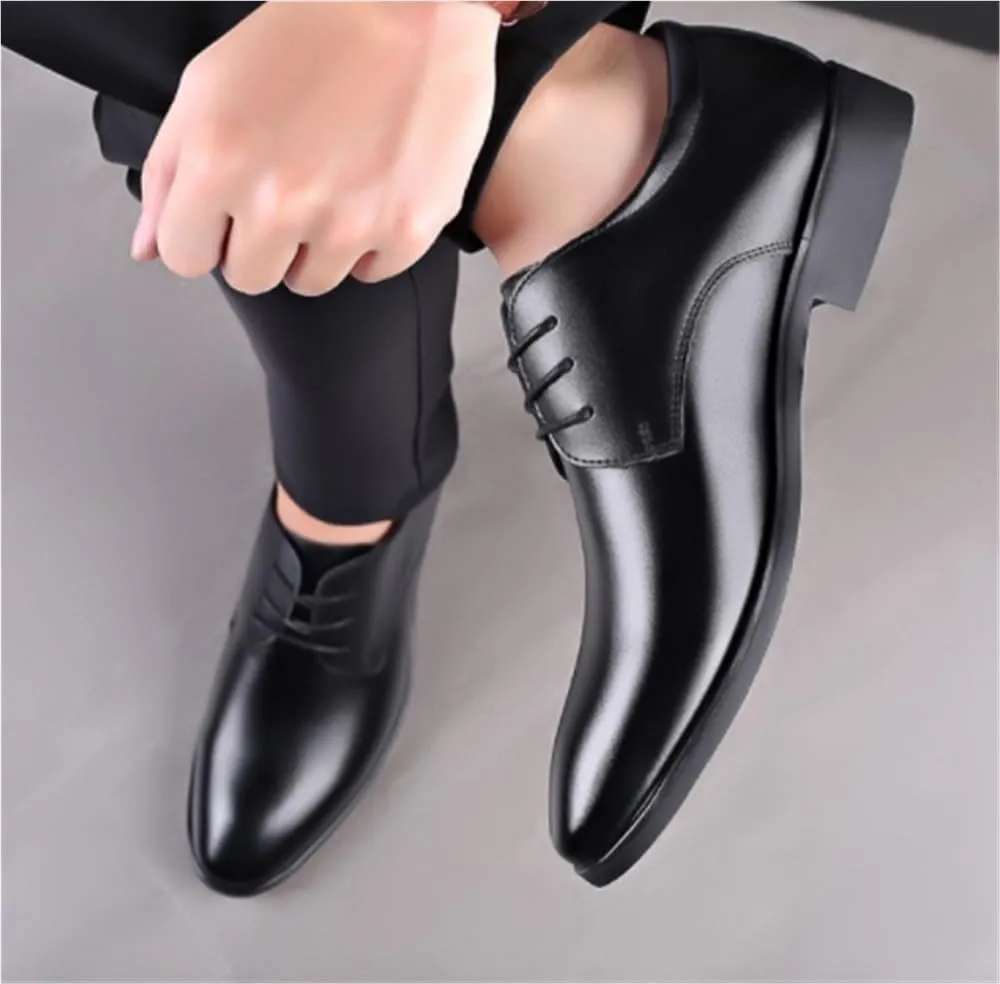 Soft Bottom Shoes Men's Casual Oxfords Dress Classic Work Office Business Comfortable Lace Up