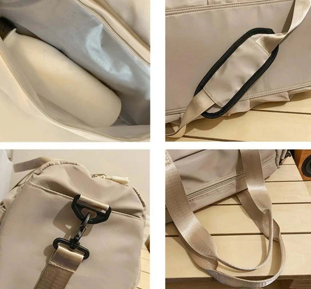 Solyinne Gym Bag for Men Women Sports Yoga Gym Bag Waterproof Shoulder Crossbody Short trip bag