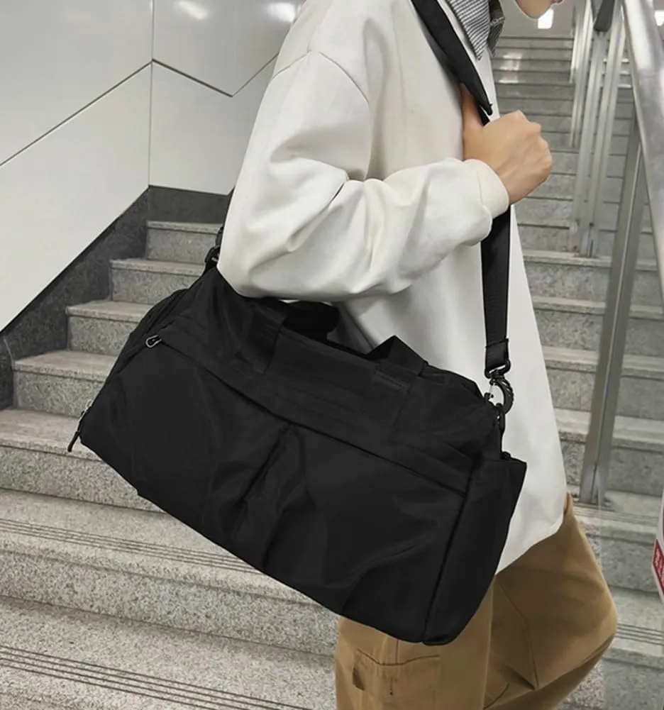 Solyinne Gym Bag for Men Women Sports Yoga Gym Bag Waterproof Shoulder Crossbody Short trip bag