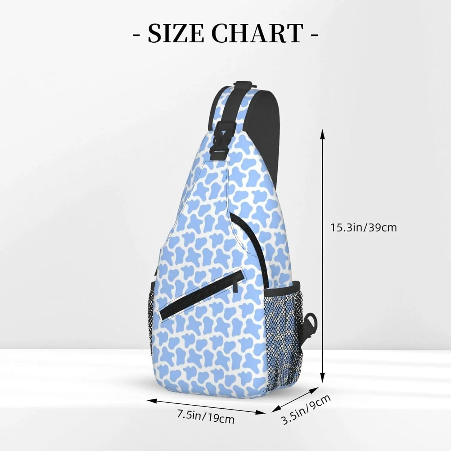 Sorority Gifts Sling Bag for Women Lightweight Multipurpose Daypack with Adjustable Chest Bag for Sports Travel, Hiking