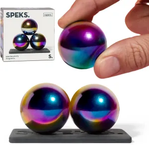 Speks Supers Magnetic Balls Fidget Toy for Adults and Teens 14  | Stress Relief, Desk Toy | Set of 3 | Oil Slick