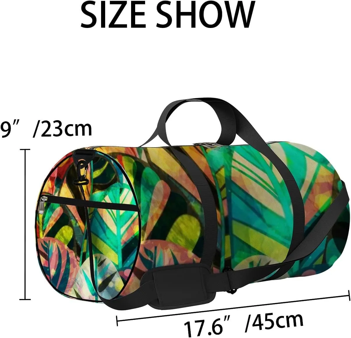 Sports Gym Bag for Women and Men Waterproof Blue Green Orange Pink Forest Duffel Bag Lightweight Carryon Traveling Boarding Gripsack