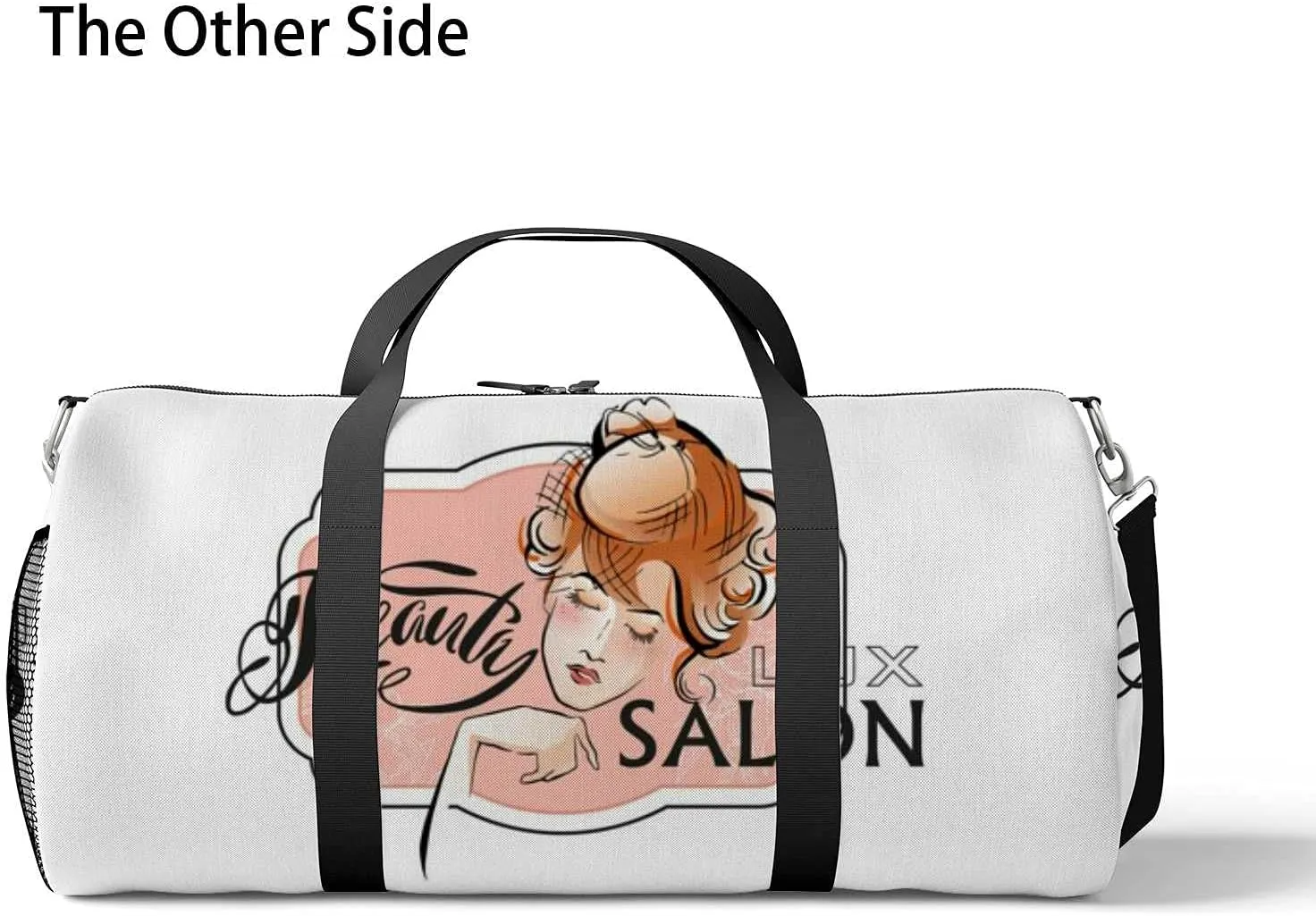 Sports Gym Bag for Women and Men Waterproof Ceautiful Woman Beauty Duffel Bag Lightweight Carryon Traveling Boarding Gripsack