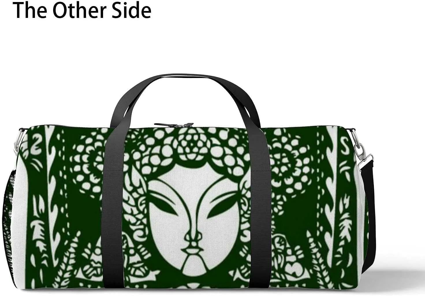 Sports Gym Bag for Women and Men Waterproof Traditional Chinese Artistic Pattern Duffel Bag Lightweight Carryon Traveling Boarding Gripsack