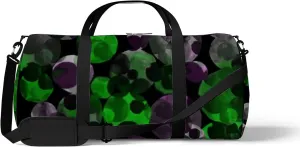 Sports Gym Bag for Women and Men Waterproof Watercolor Pattern Multicolored Circles Duffel Bag Lightweight Carryon Traveling Boarding Gripsack