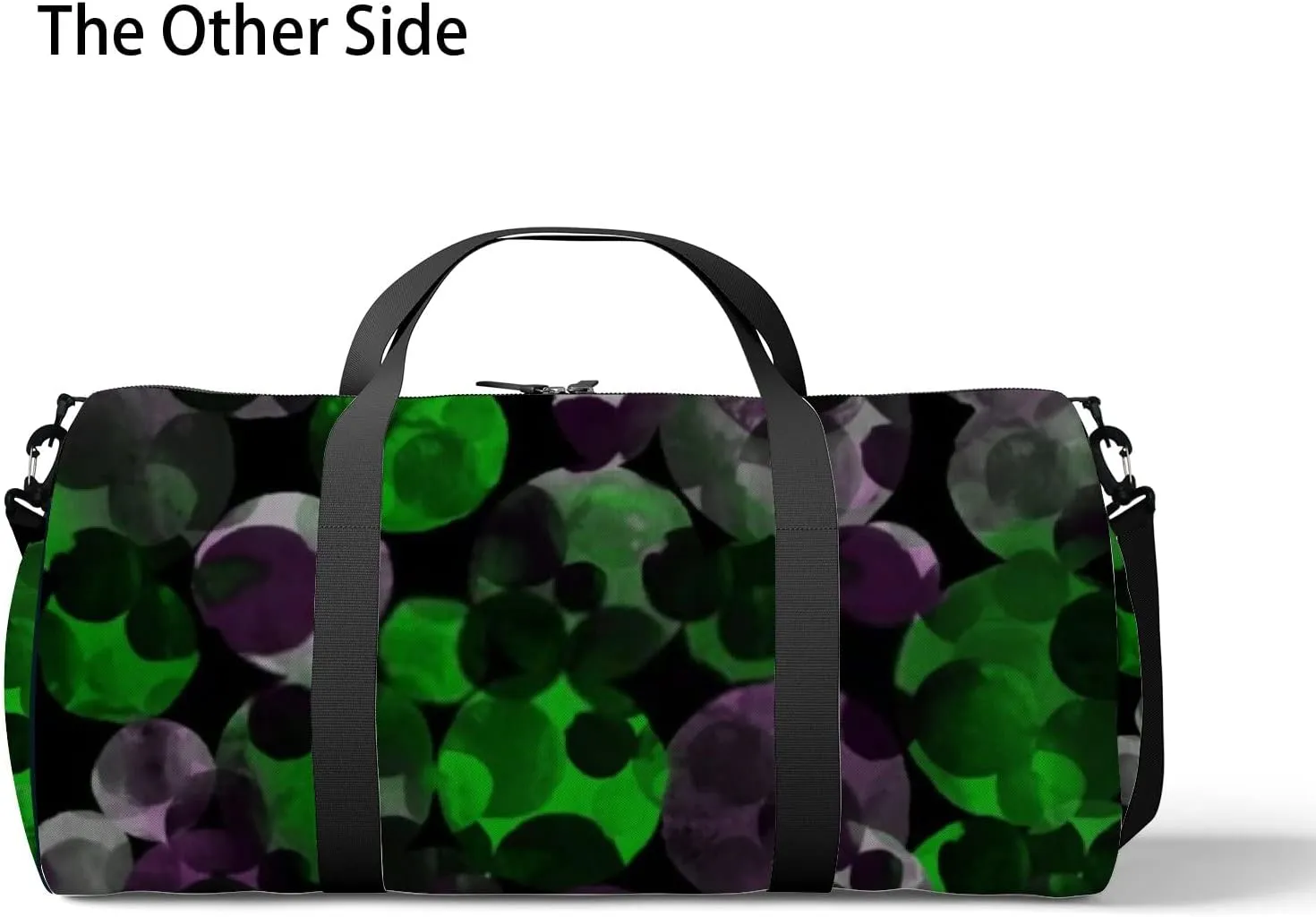 Sports Gym Bag for Women and Men Waterproof Watercolor Pattern Multicolored Circles Duffel Bag Lightweight Carryon Traveling Boarding Gripsack