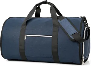 Sports Gym Bag with Shoes Compartment &Wet Pocket Gym Bag Overnight Bag Multifunction Travel Bag for Men and Women (Color : Black) (Blue)