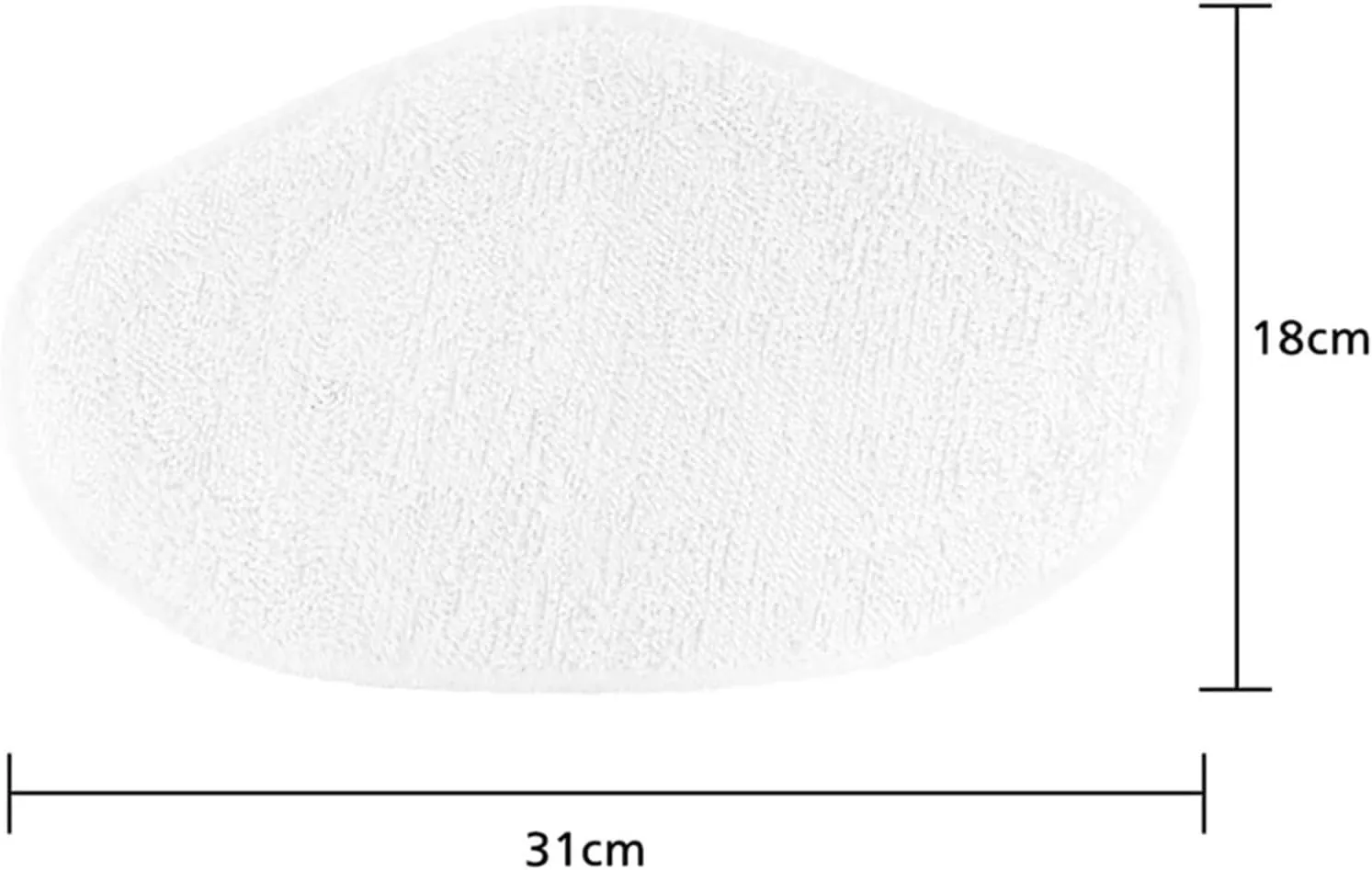 Steam Vacuum Cleaner Accessories Microfibre Mop Rags Parts Replacement Washable Mop Cloth,Compatible for Polti PAEU0332(2pc)